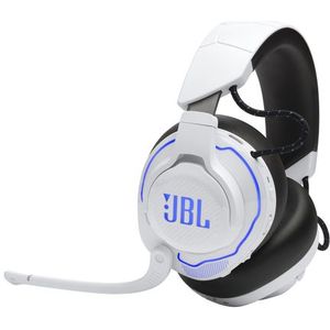 JBL - Quantum 910P - Draadloze Gaming Headset - Wit/Blauw - Bluetooth/2.4GHz USB