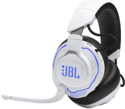 JBL - Quantum 910P - Draadloze Gaming Headset - Wit/Blauw - Bluetooth/2.4GHz USB