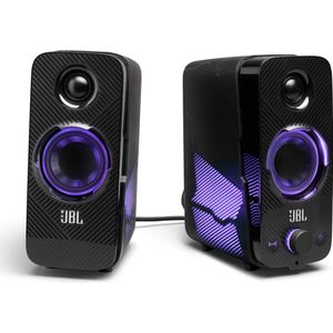 JBL Quantum Duo Speaker – Lautsprecher mit Gaming-Surround-Sound, Dolby Digital & Lichteffekten – Kompatibel mit PC & Konsole