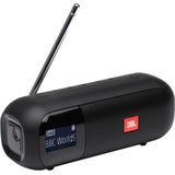 JBL Tuner 2 draagbare radio, Bluetooth luidspreker met DAB; en FM-radio, 12 uur draadloze muziek, zwart