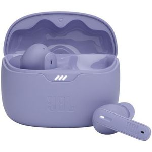 JBL - Tune Beam - Draadloze Oordopjes - Paars - Water- en Stofbestendig