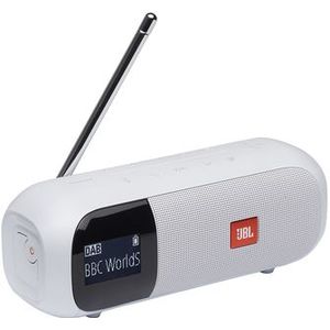 JBL - Tuner 2 - Draagbare Radio - Wit - DAB/DAB+ en FM - 12 Uur Batterijduur
