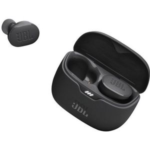 JBL Tune Buds oordopjes in zwart - Draadloze Bluetooth-oordopjes, waterbestendig, ruisonderdrukking en een batterijduur tot 48 uur
