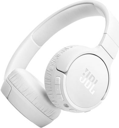 JBL Tune 670 NC Headset Bedraad en draadloos Hoofdband Oproepen/muziek USB Type-C Bluetooth Wit