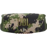 JBL Charge 5 Bluetooth-Lautsprecher - Camouflage – Wasserfeste, portable Boombox mit integrierter Powerbank – Eine Akku-Ladung für bis zu 20 Stunden kabellosen Musikgenuss