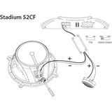 JBL - Stadium 52CF - 2-Weg Speakers - Zwart - Composiet - 240W Piek