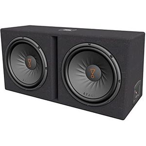 JBL Stage 1200D Subwoofer Auto Set dubbele behuizing - 2 x 1000 Watt Harman Kardon Bassbox - Dual 12 inch | 300 mm | 30 cm JBL Radio Bass Boxen in Bassreflex Slot-Port Box, Black