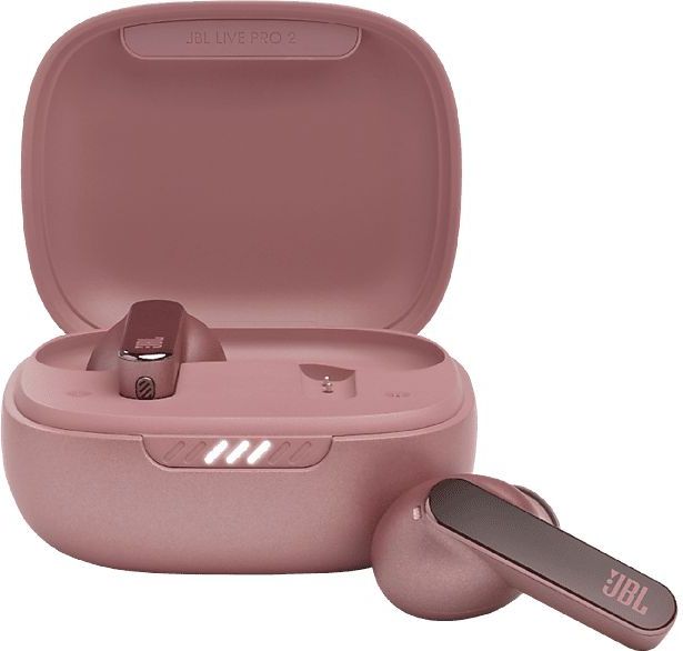 JBL Live Pro 2 TWS in roze - Waterdichte, volledig draadloze in-ear oordopjes met ruisonderdrukking en tot 40 uur batterijduur