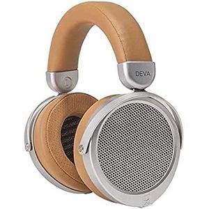 HIFIMAN Deva (Wired Version) Over-Ear Full-Size Open-Back Planar Magnetische Hi-Fi Headphones, voor Audiofielen/Studio, Comfortabele Hoofdband, Great Sounding-Brown/Beige