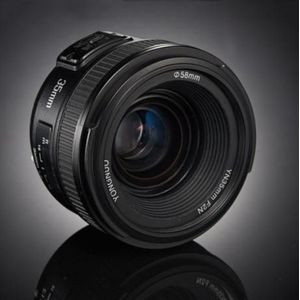 YONGNUO YN35MM F2N 1:2 AF/MF groothoek vast/Prime autofocus Lens voor Nikon DSLR-Cameras(Black)