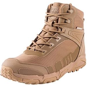 FREE SOLDIER Heren Mid High Veters Waterdichte Boots Army Combat schoenen, wandellaarzen, ademend, Tactische (Wolfsbruin-waterdicht, 39EU)