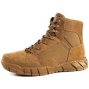 FREE SOLDIER Heren enkellaarzen Ultralight Military Tactical werklaarzen enkelhoog 15 cm kant tot ademende Desert Boots (bruin, 42)