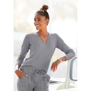 Vivance V-Ausschnitt-Pullover, in taillierter Form, weicher Strickpullover, Basic, klassisch