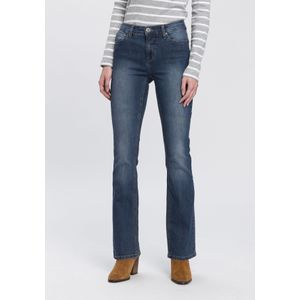 Arizona Bootcut-Jeans »Shaping«, elastische Passform, Bootcut-Beinform, Used-Waschung, hohe Taille