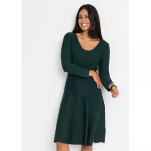 CUPSHE Mini-herfstjurken voor dames, gebreid, casual, lange mouwen, ronde hals, vloeiende gelaagde korte trui-jurk met ruches, Zwart, XL
