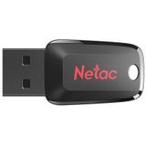 Netac - U197 Mini - USB-stick - Zwart/Rood - 16 GB