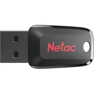 Netac - U197 Mini - USB-stick - Zwart/Rood - 16 GB