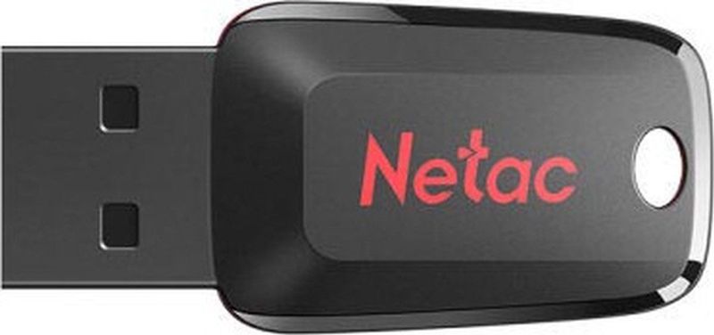 Netac - U197 Mini - USB-stick - Zwart/Rood - 16 GB