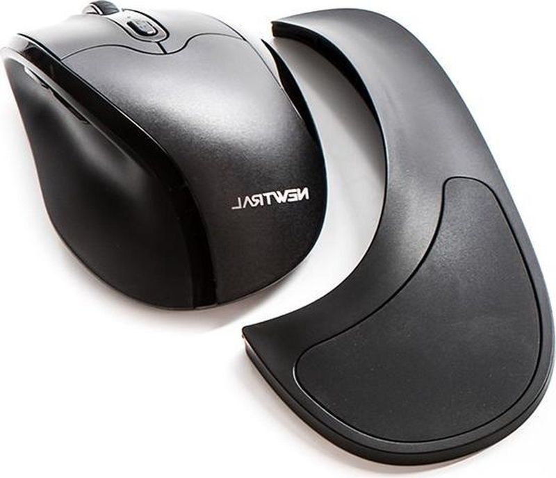 Microtouch newtral 3 large draadloos - ergonomische muis - rechtshandig - zwart