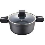 Kookpan met Deksel San Ignacio Bistro SG6425 Aluminium Mat zwart (Ø 20 x 10 cm)