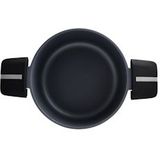 Kookpan met Deksel San Ignacio Bistro SG6425 Aluminium Mat zwart (Ø 20 x 10 cm)
