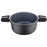 Kookpan met Deksel San Ignacio Bistro SG6425 Aluminium Mat zwart (Ø 20 x 10 cm)