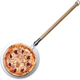 Masterpro - Pizzaschep XL - Voor Oven en BBQ - Ø30 X 87cm - Afneembaar Handvat - RVS