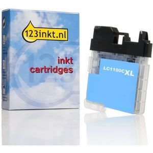 123inkt huismerk vervangt Brother LC-1100HYC inktcartridge cyaan hoge capaciteit