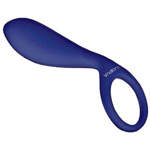 NALONE Tango, vibrator paarvibrator penisring met clitorisstimulator, siliconen, blauw