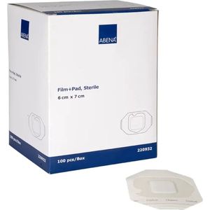 Abena - Eilandpleisters - Steriel Absorberend Wondverband - 100 Stuks - 6 cm x 7 cm