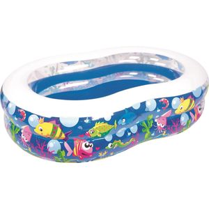 Familiezwembad 8-vormig met print van zeedieren