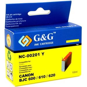 Huismerk Canon BJI-201Y geel (12013) - Inktcartridge - Huismerk (compatible)