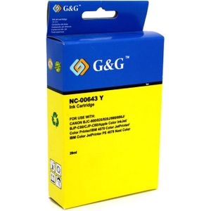 Huismerk Canon BJI-643 geel (16433) - Inktcartridge - Huismerk (compatible)