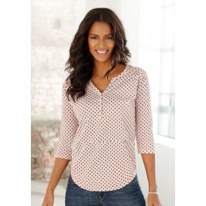 Lascana Shirt Met knoopsluiting van onderhoudsvriendelijke kwaliteit met viscose