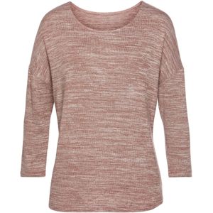 Vivance - Shirt - Mauve - 3/4-Mouwen - Lichte Tricotkwaliteit