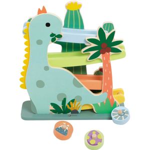 Classic World - Houten Ballenbaan Dinosaurus - Glijbaan - 4dlg.