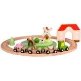 Classic World Houten Boerderijtrein Speelset, 28dlg.