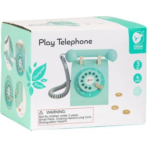CLASSIC WORLD - Houten Telefoon - Voor Kinderen - 4 Elementen