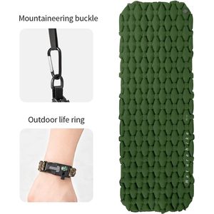 Isomat, campingmat, luchtmatras, ultralichte slaapmat met klein verpakkingsformaat, voor buiten, wandelen, backpacken, kamperen (bosgroen 1 persoons)