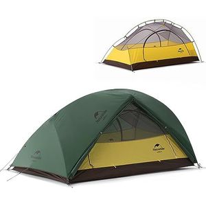 Naturehike Star River Tent 20D Siliconen Stof Ultralight 2 Persoon Dubbele Lagen Aluminium Staaf Camping Tent (210T Bos Groen)