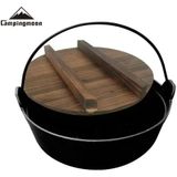 Campingmoon Japanse Gietijzeren Dutch Oven 29cm