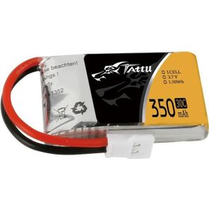 Tattu LiPo accupack 3.7 V 350 mAh Aantal cellen: 1 30 C Softcase Molex stekkersysteem