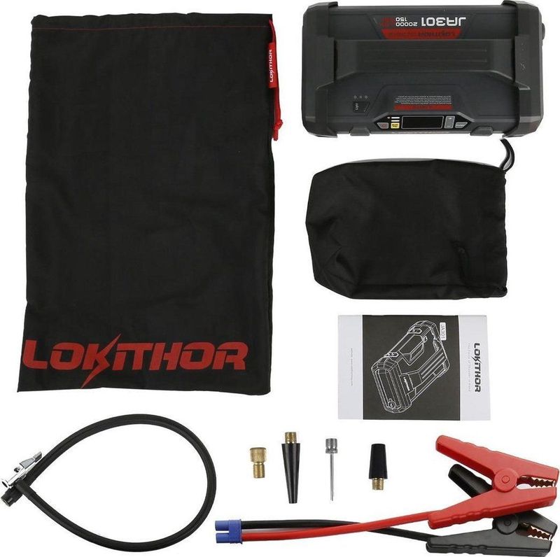 Lokithor - JA301 - Powerbank - Jumpstarter - Multifunctioneel - Zwart