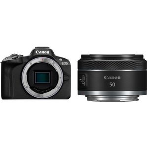 Canon EOS R50 systeemcamera Zwart + RF 50mm f/1.8 STM