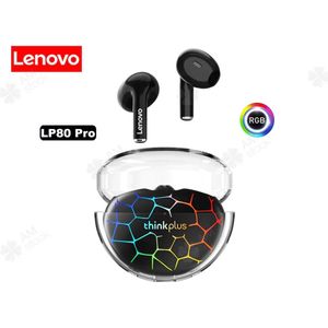 Lenovo - LP80 Pro RGB - Bluetoooth Oordopjes - BT Versie 5.3 - Zwart