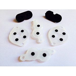 2 x Siliconen Geleidende Rubberen Pads Voor NES Console Knoppen Reparatie Vervanging Deel