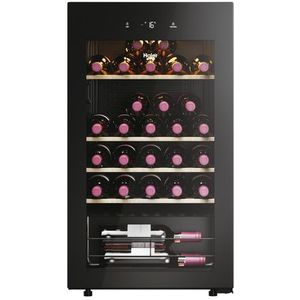 Haier Wine Bank 50 Serie 3 HWS34GGH1 Compressorwijnkoeler Vrijstaand Zwart 34 fles(sen)