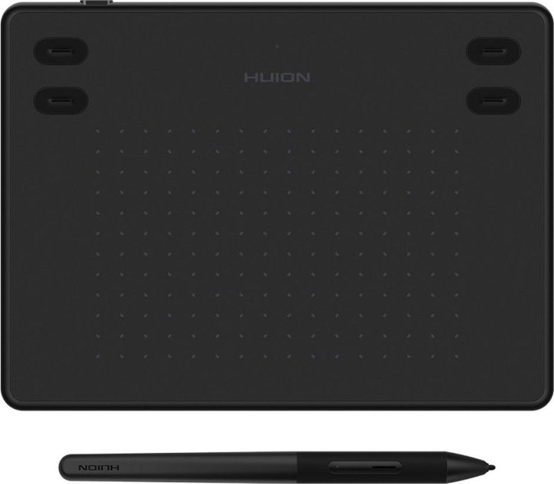 HUION RTE-100-BK grafische tablet Zwart 5080 lpi 121,9 x 76,2 mm