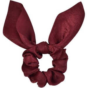 3 stuks - Scrunchies - Haaraccessoire Vrouwen - Haarelastiek - wijn rood