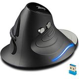 Zelotes - Draadloze Muis - Ergonomisch Verticaal - Zwart - USB